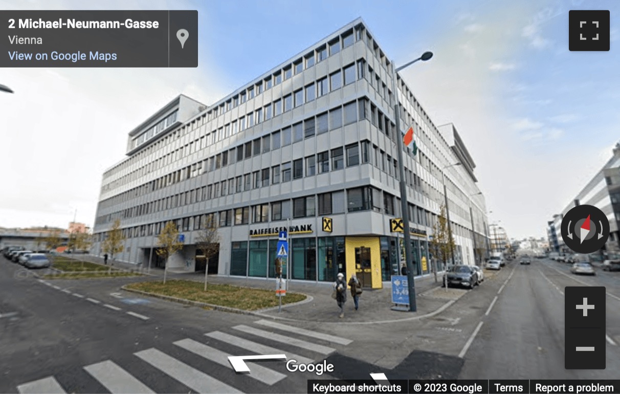 Street View image of Spaces Square One, Leopold Ungar Platz 2, 1. Stock, Stiege 2, Vienna