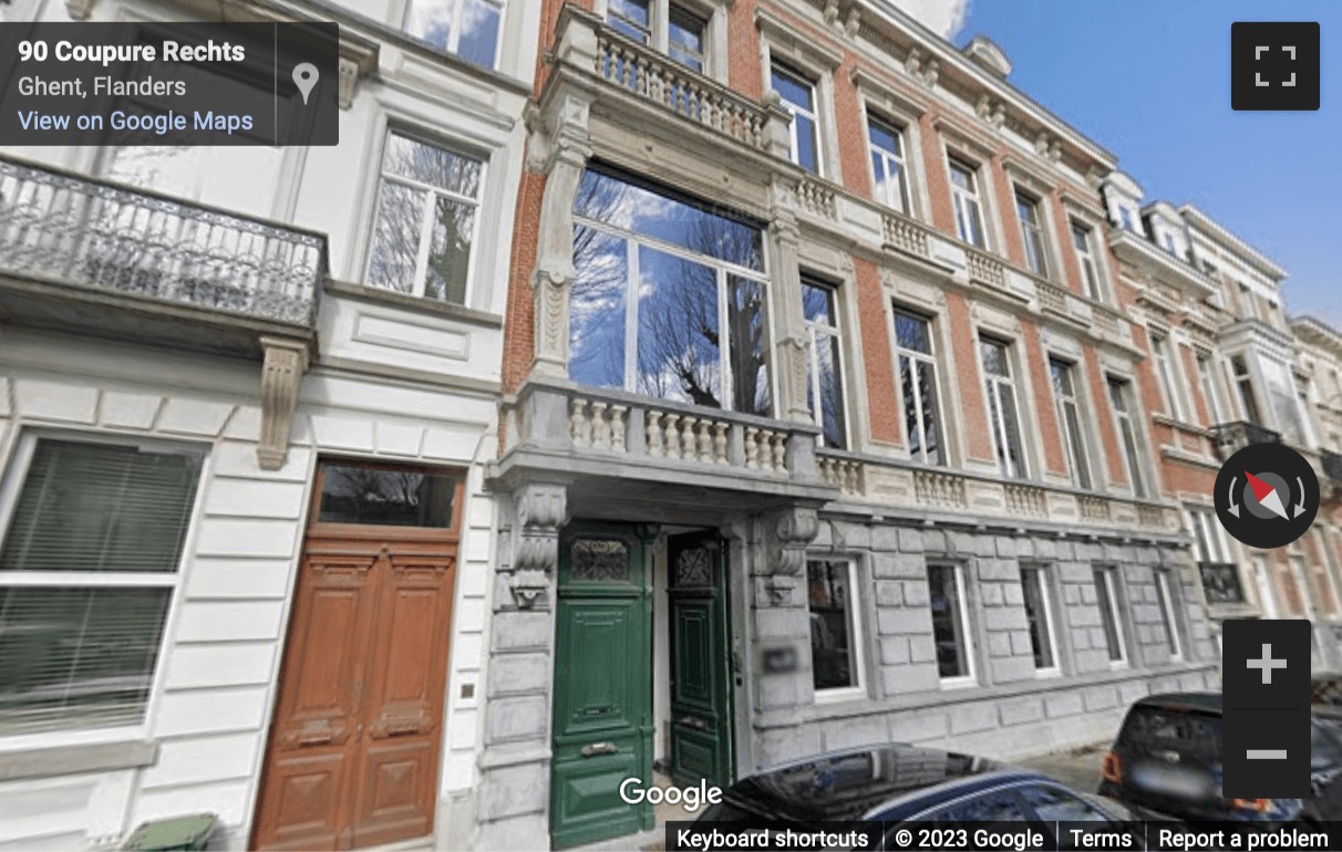 Street View image of Coupure Rechts 88, Ghent