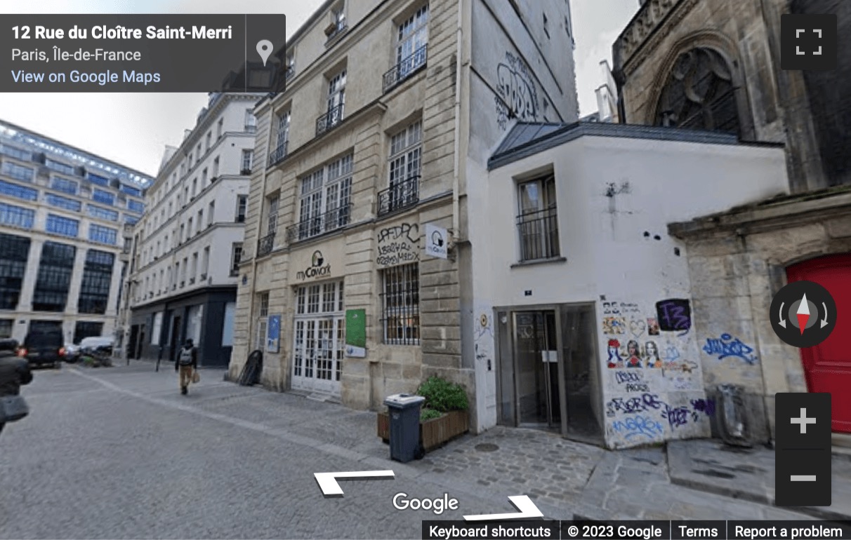 Street View image of 5 Rue du Cloître Saint-Merri, Paris
