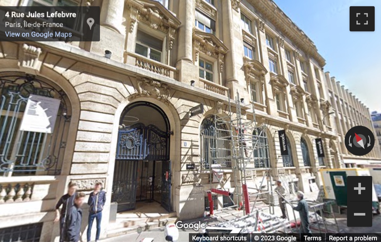 Street View image of 4 Rue Jules Lefebvre, Paris