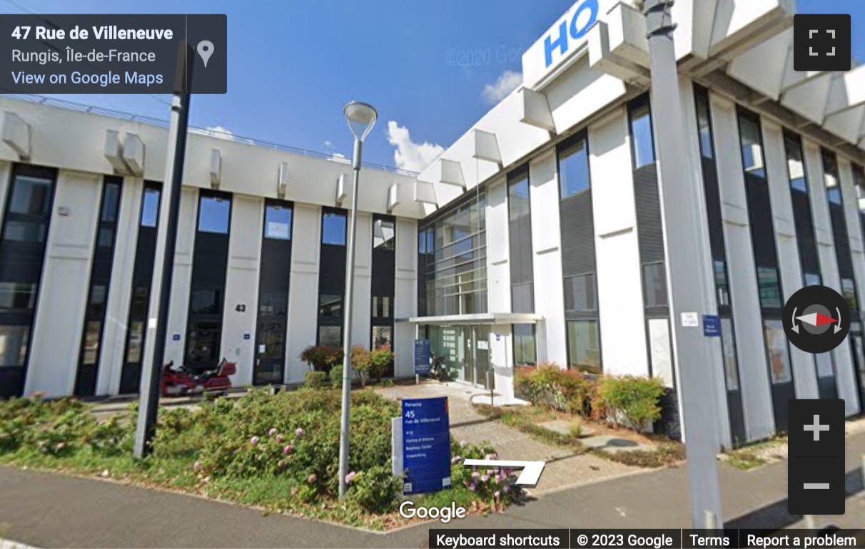 Street View image of 45, RUE DE VILLENEUVE, PANAMA BUILDING, SILIC TERTIARY PARK, 94150 RUNGIS, VAL-DE-MARNE, Orly