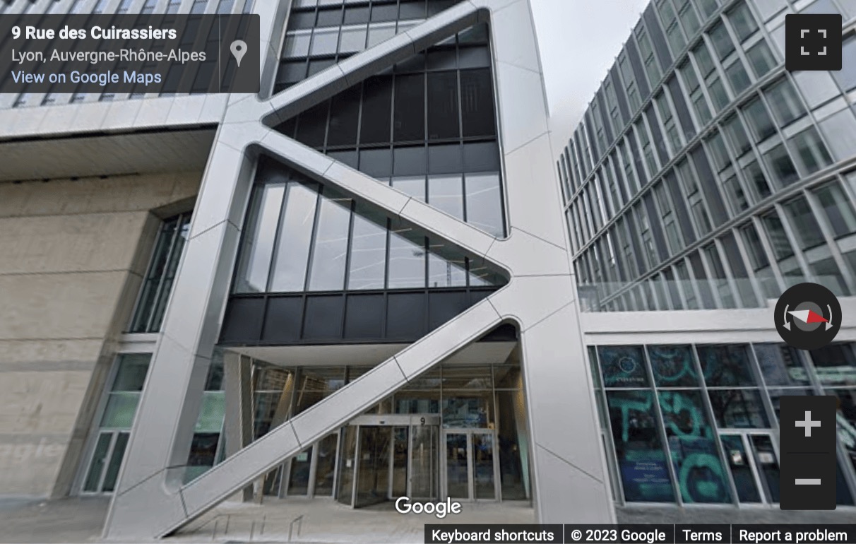 Street View image of 9 Rue des Cuirassiers, Lyon, Rhone