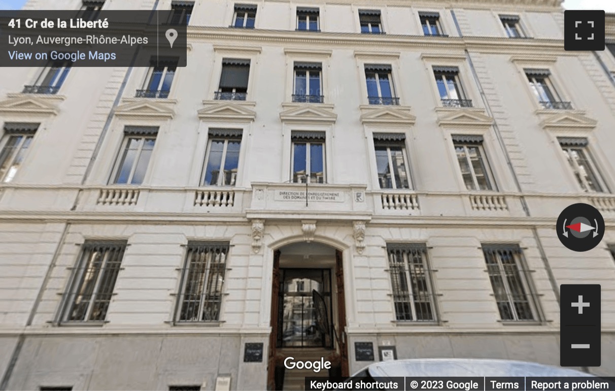 Street View image of 41 Cours de la Liberté, Lyon, Rhone
