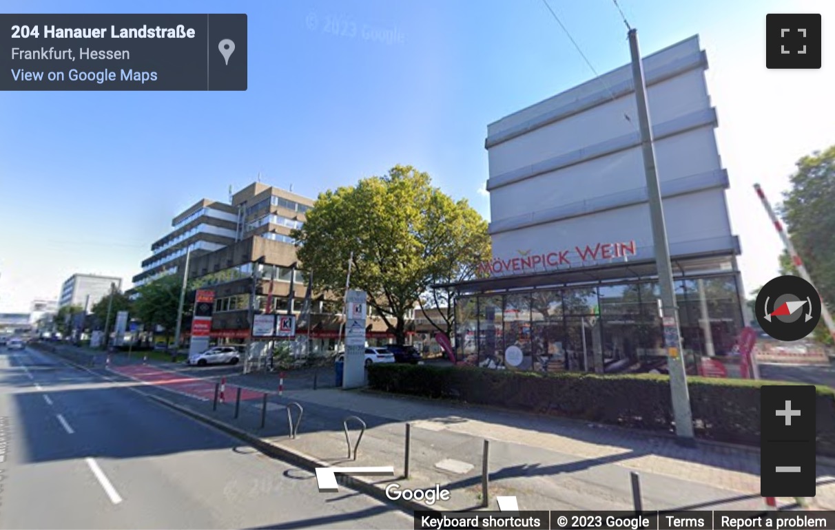 Street View image of Hanauer Landstr. 204, Frankfurt, Hesse
