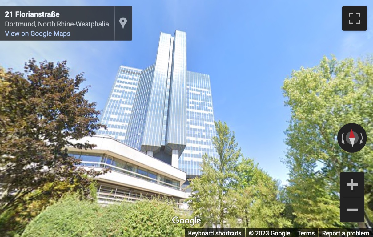 Street View image of Florianstraße 15-21, Dortmund, North Rhine-Westphalia