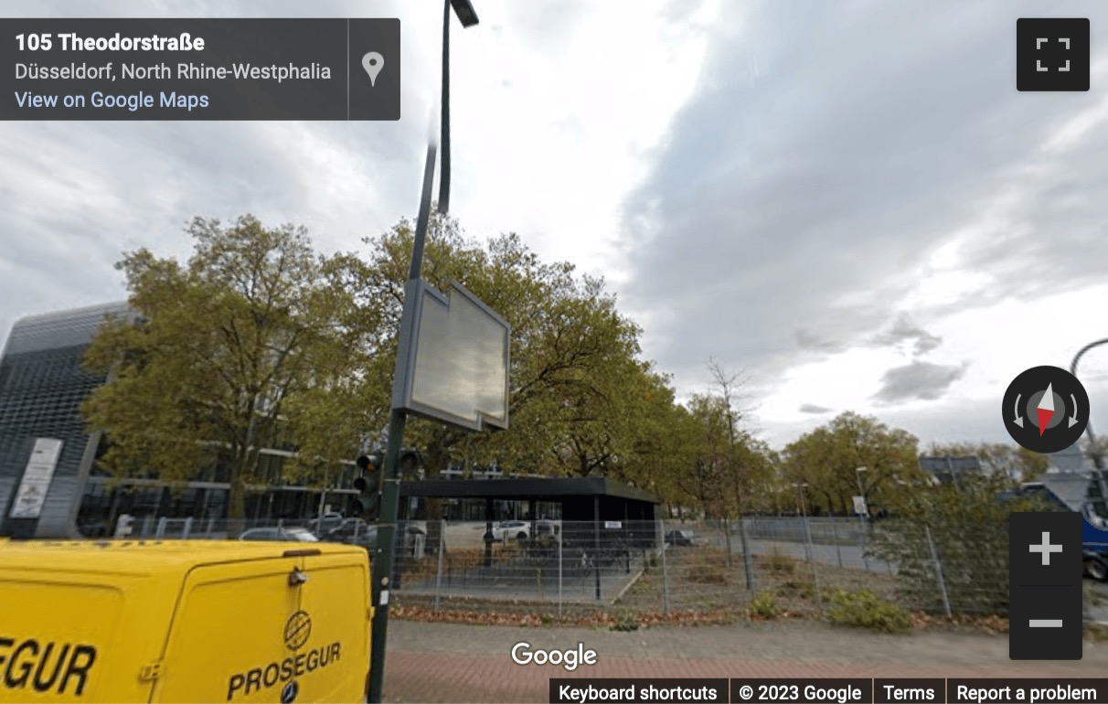Street View image of Theodorstraße 105, Dusseldorf, North Rhine-Westphalia