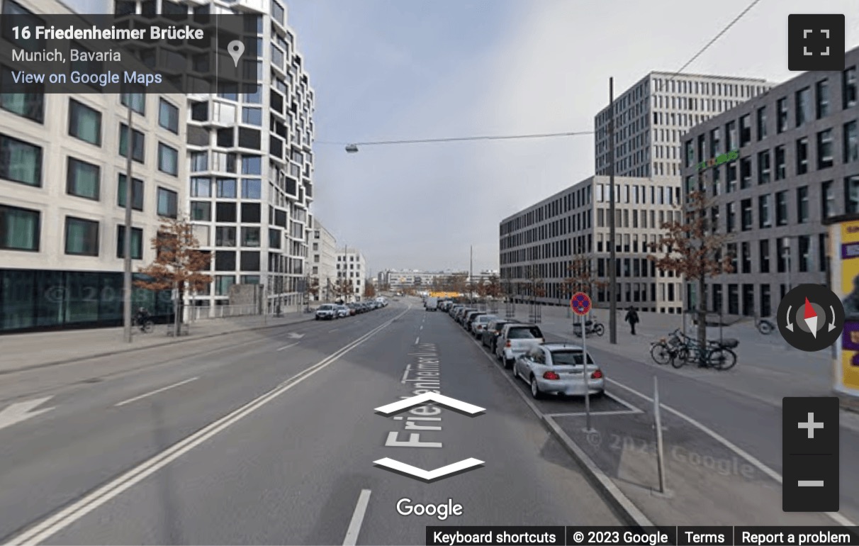 Street View image of Friedenheimer Brücke 16, München, Munich, Bavaria