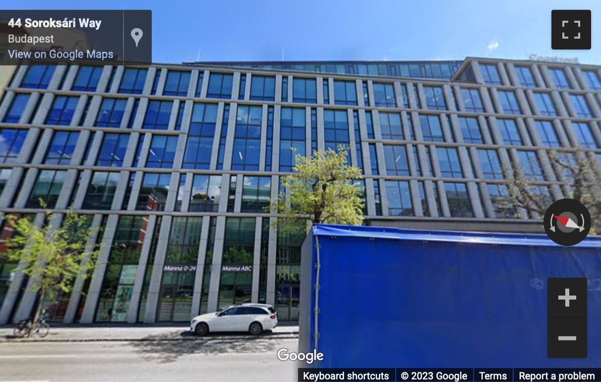 Street View image of Soroksári út 44, Budapest