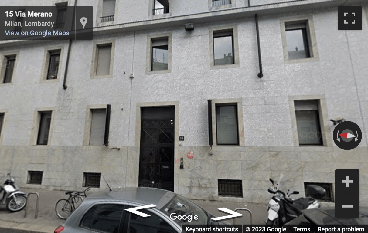 Street View image of Via Merano 16, Milan, Italy