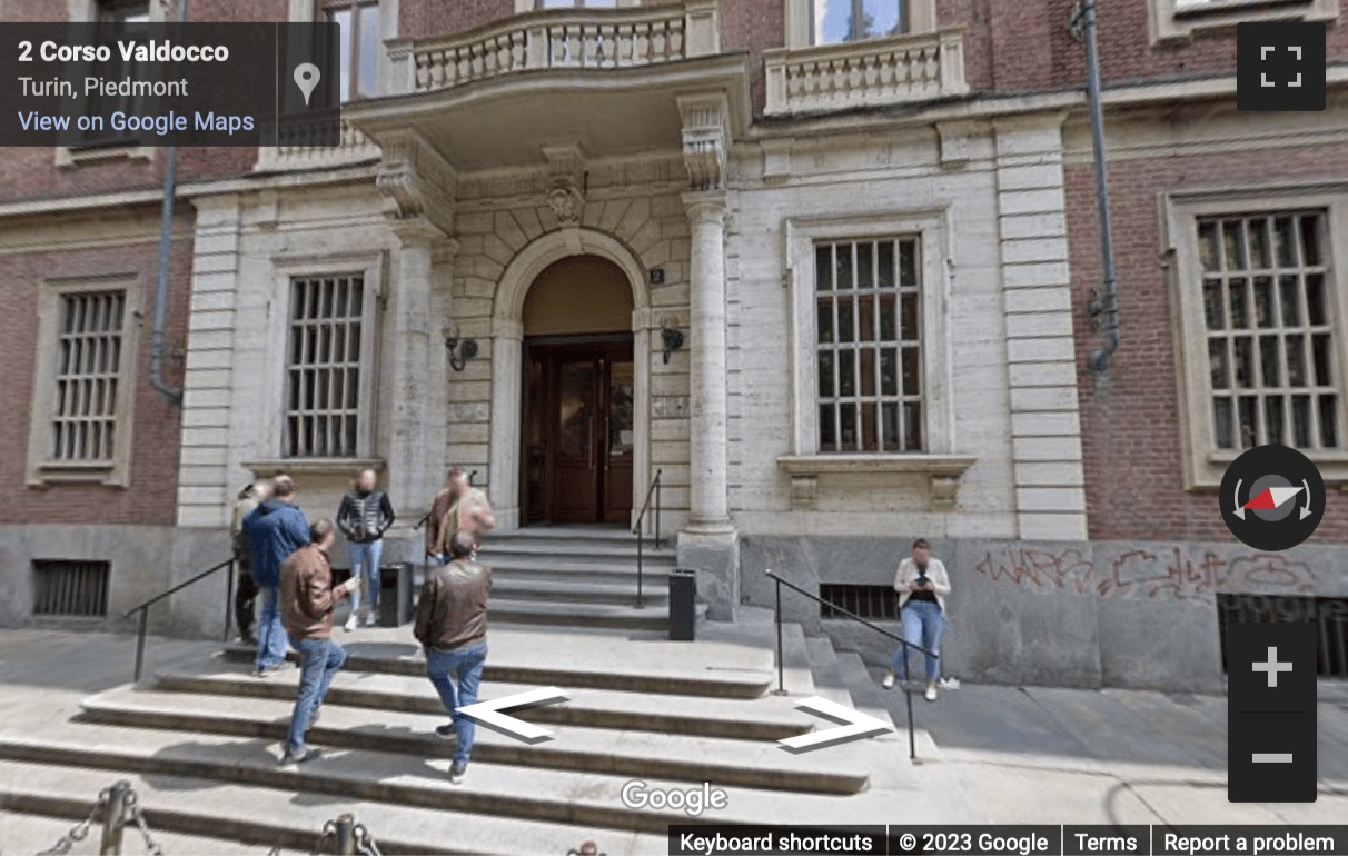 Street View image of Corso Valdocco 2, Turin, Italy