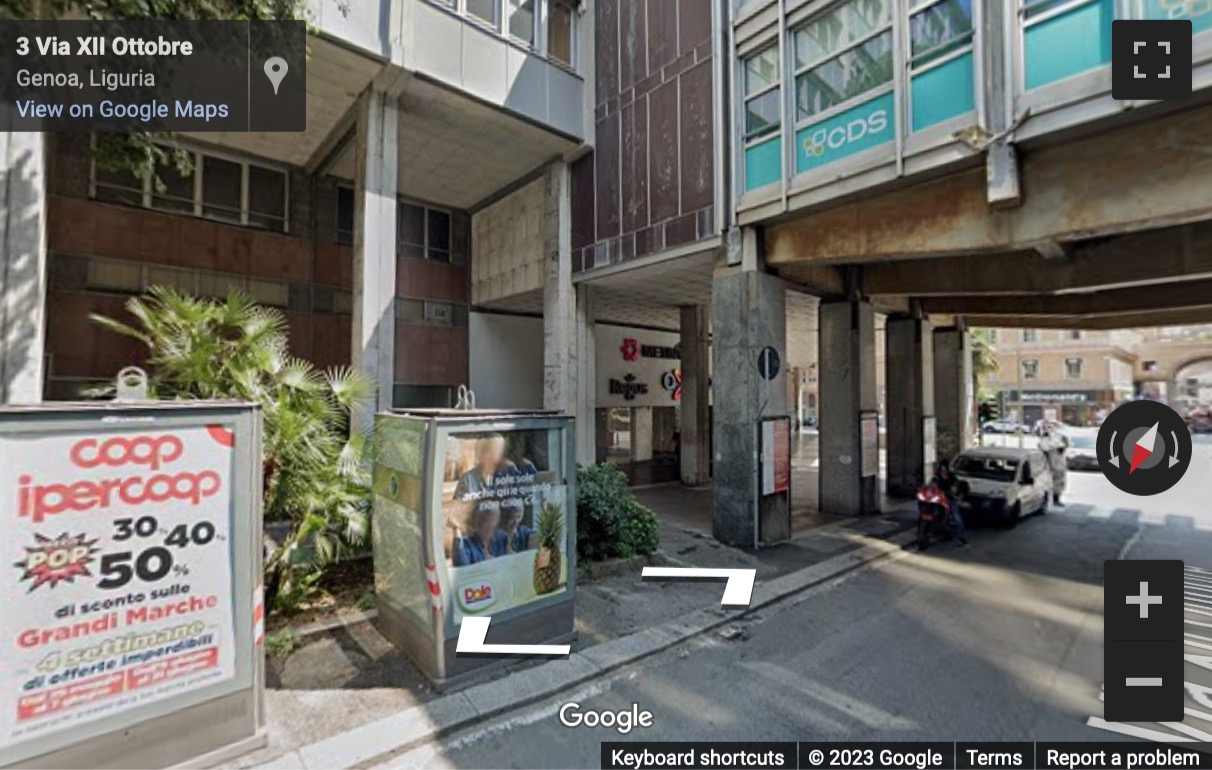Street View image of Via XII Ottobre 1, 6th floor, Genova