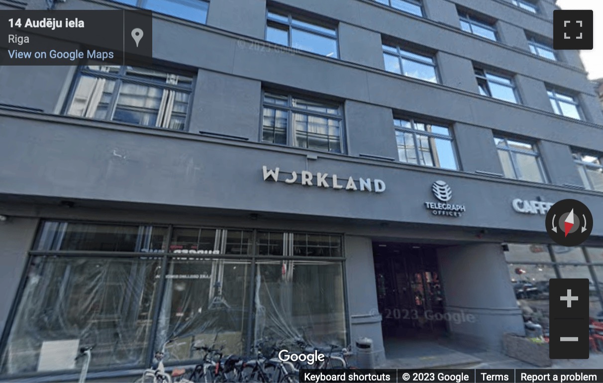 Street View image of Audeju 15, Riga LV-1050, Latvia
