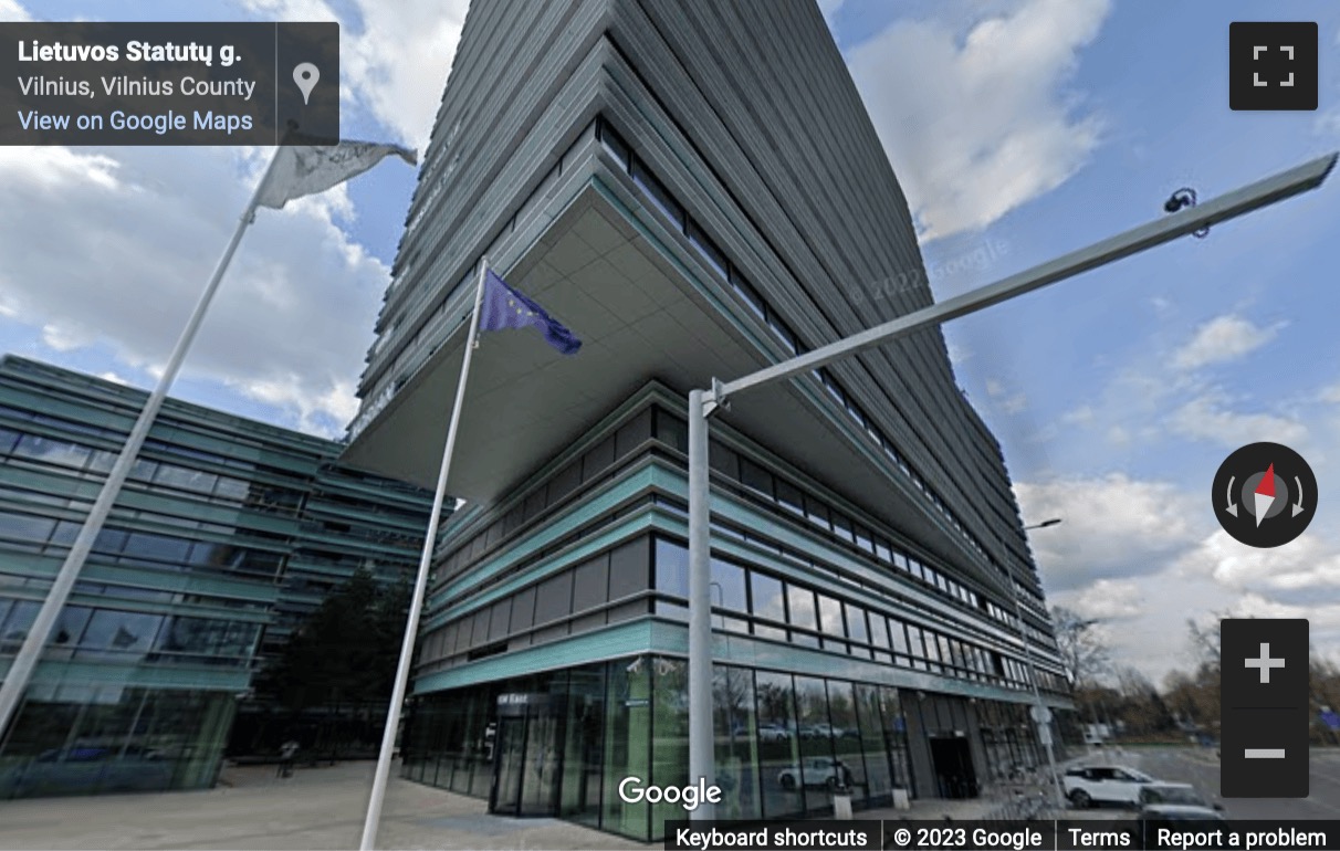 Street View image of Konstitucijos av. 21A, Vilnius