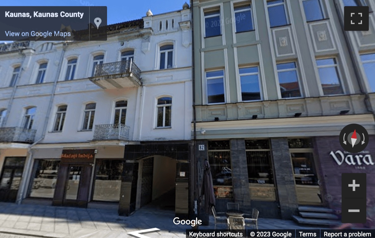 Street View image of Laisves Avenue 82, Kaunas