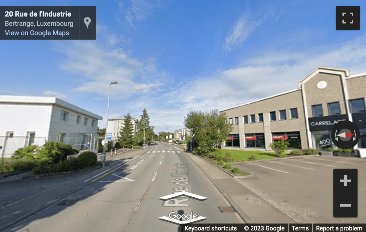 Street View image of 19, rue de l’Industrie, Luxembourg city