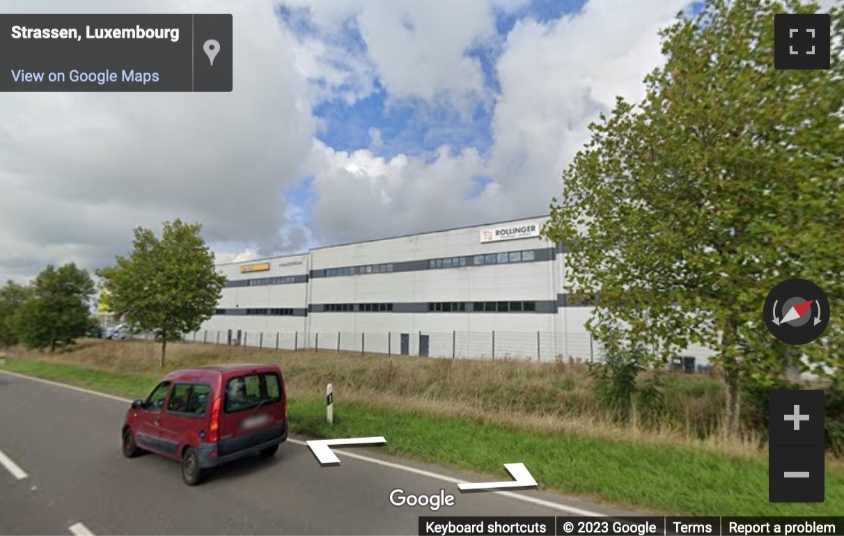 Street View image of 44, rue de l’Industrie, Bertrange, Luxembourg city