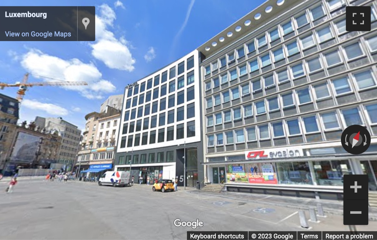 Street View image of 5 Place de la Gare, Luxembourg city