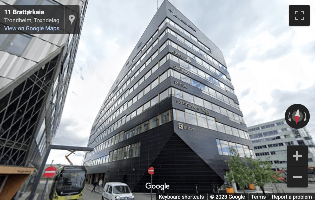Street View image of Brattørkaia 17a, Trondheim