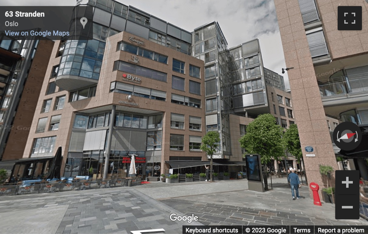 Street View image of Fjordalléen 16, Oslo, Norway