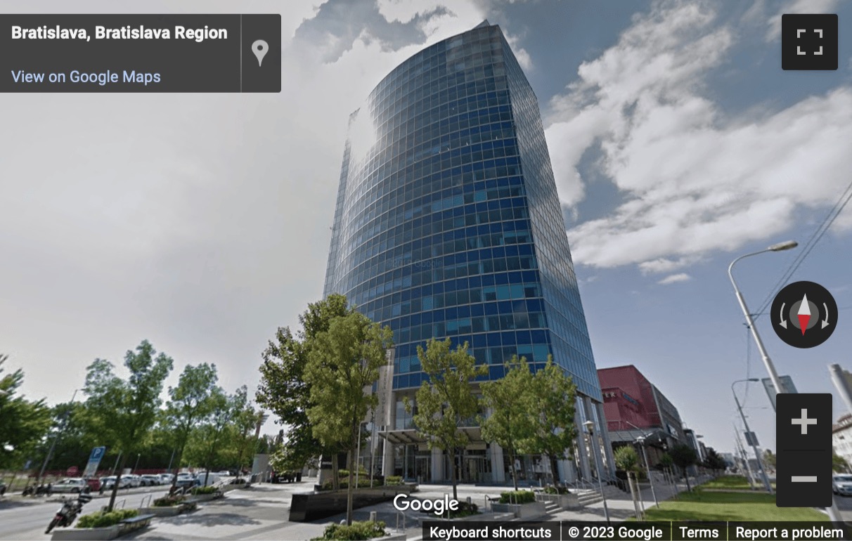 Street View image of Polus Towers, Vajnorska 100/B, Bratislava