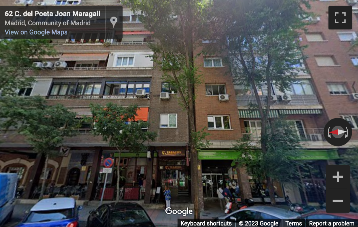 Street View image of Capitan Haya 60, second floor, Madrid