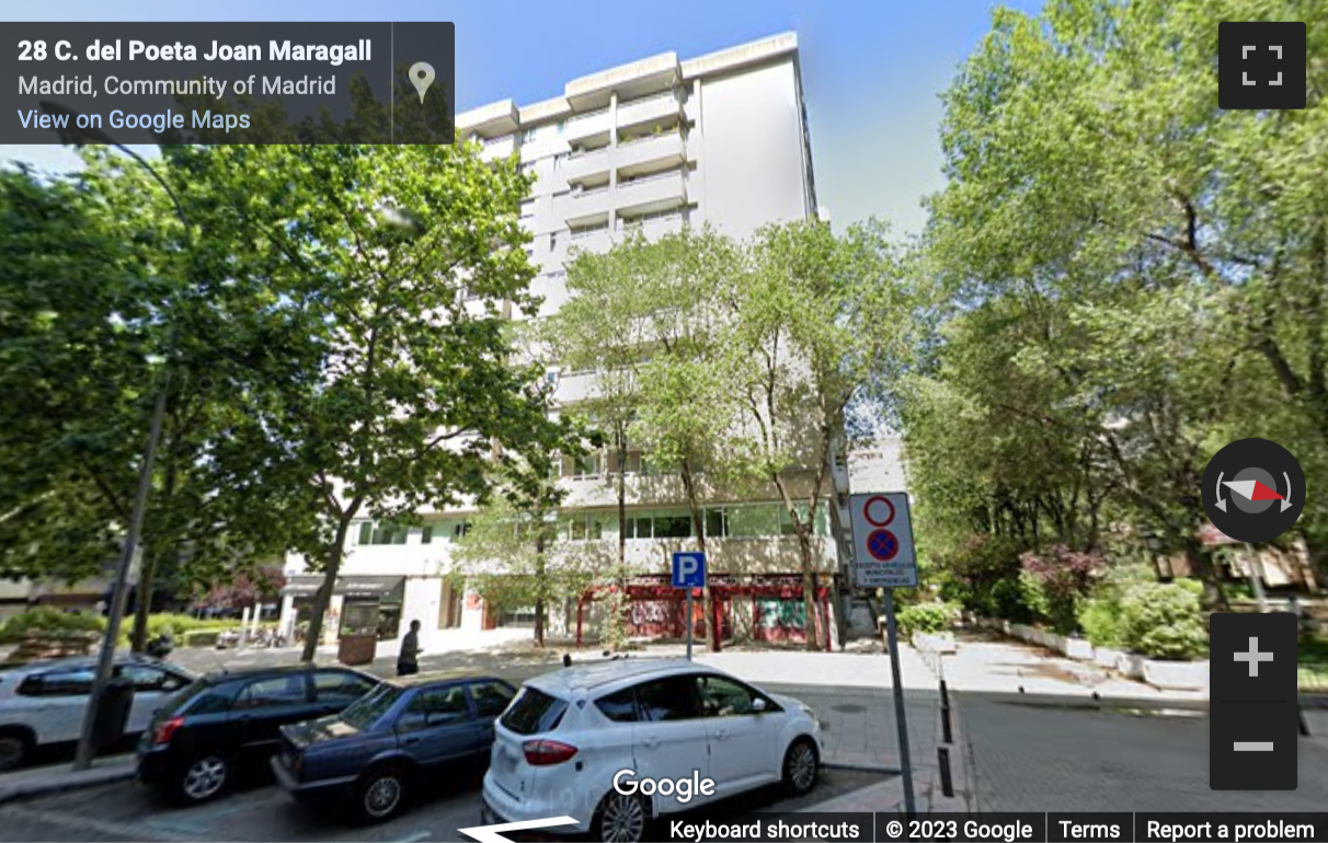 Street View image of Poeta Joan Maragall, 23, Madrid