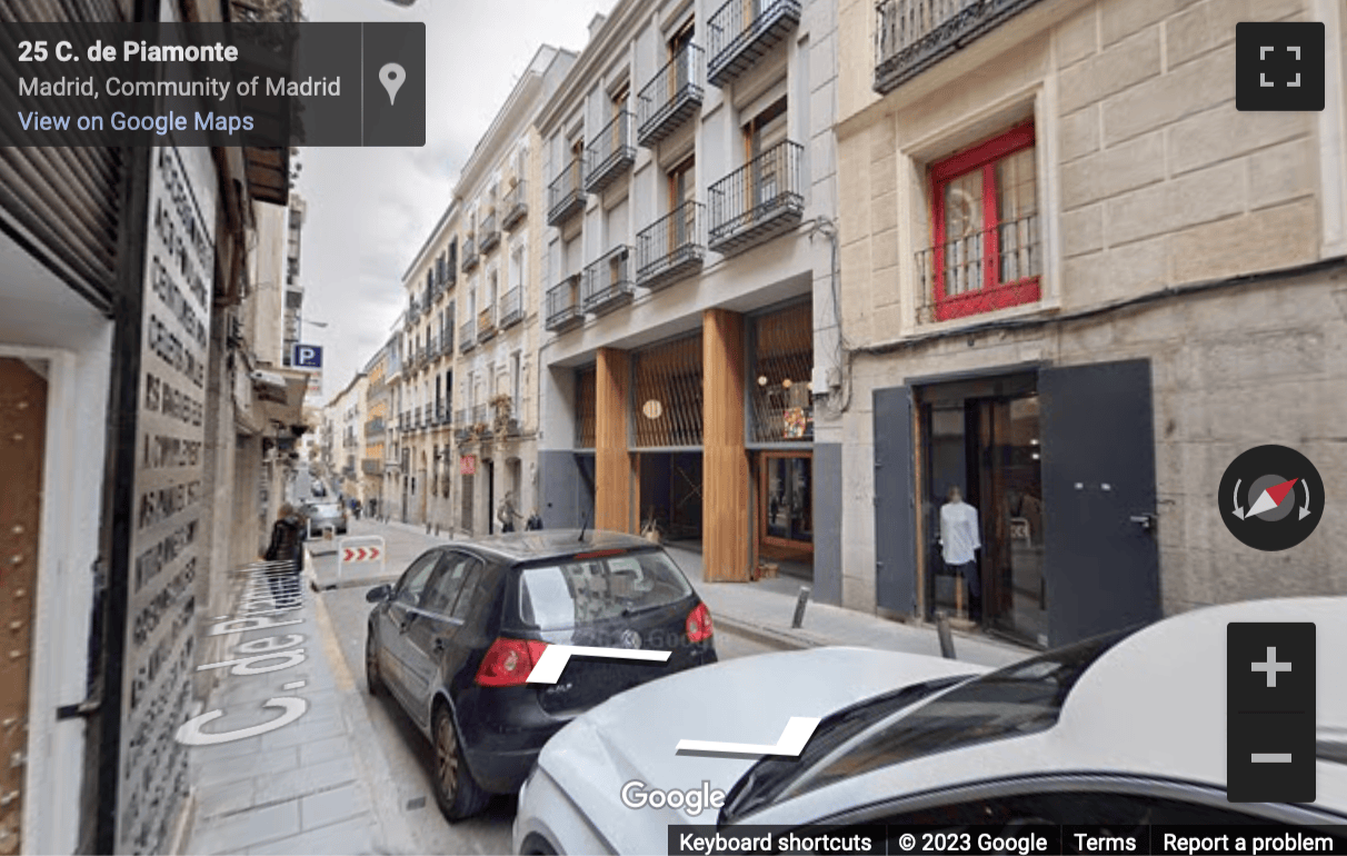 Street View image of Calle Piamonte, 23, Chueca, Madrid