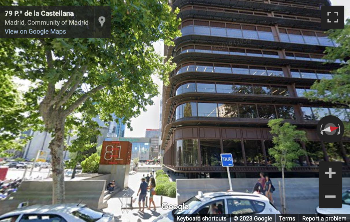 Street View image of Paseo de la Castellana, 81, Madrid