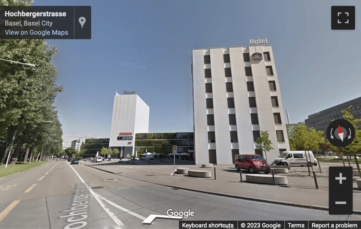 Street View image of Hochbergerstrasse 70, Basel