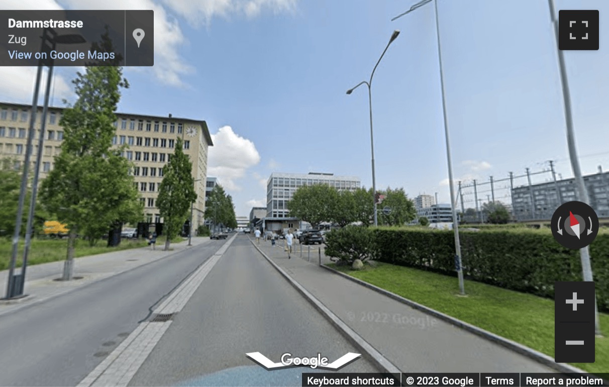 Street View image of Dammstrasse 16, Zug, Switzerland