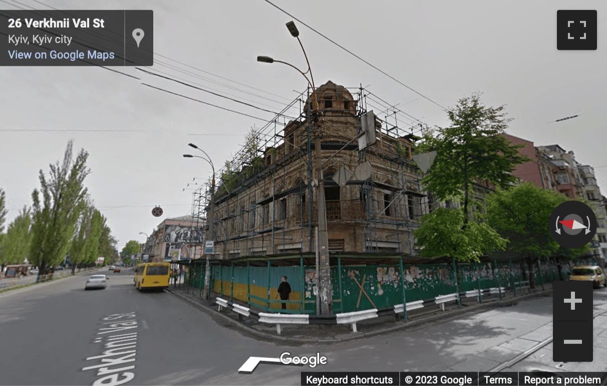 Street View image of Podil Heritage Centre, 28 Verhniy Val str, Kiev