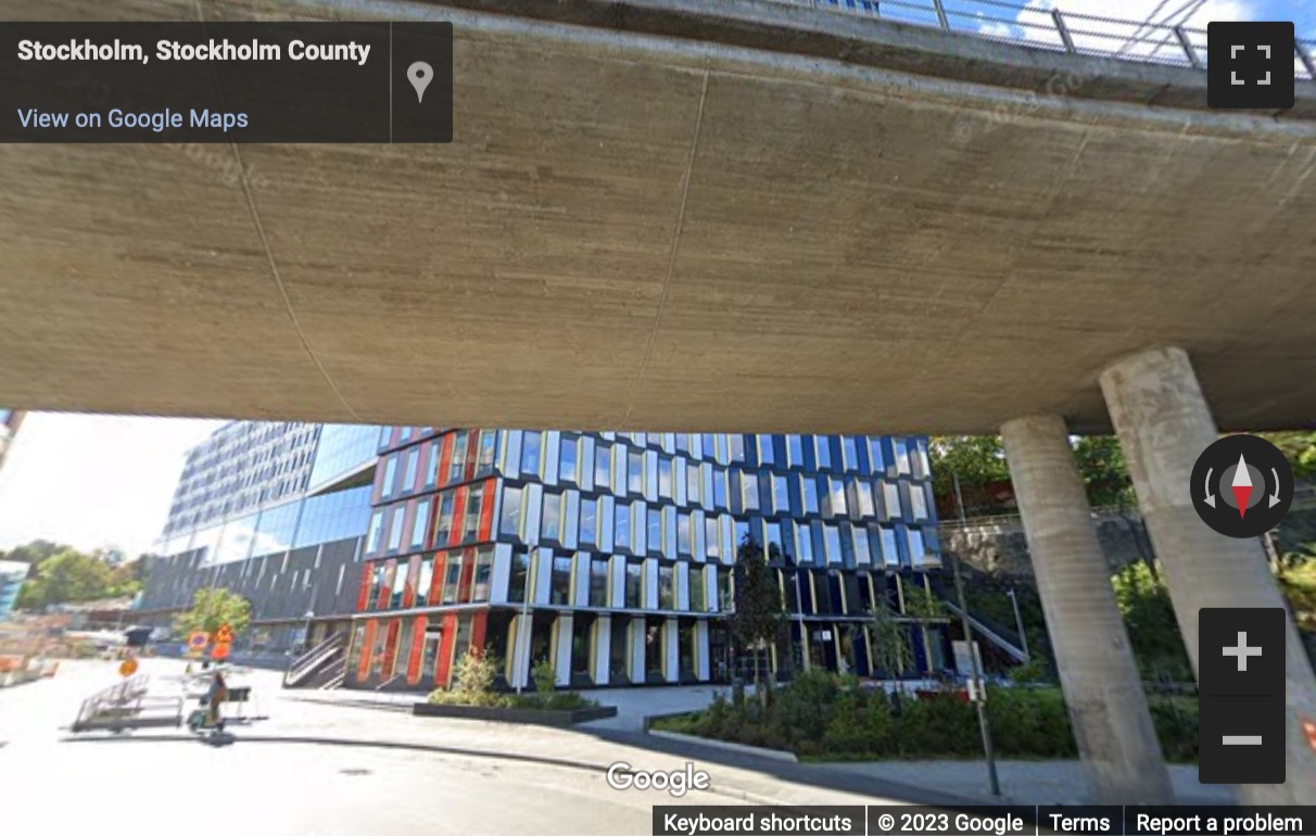 Street View image of Hammarbybacken 27, Johanneshov, Stockholm