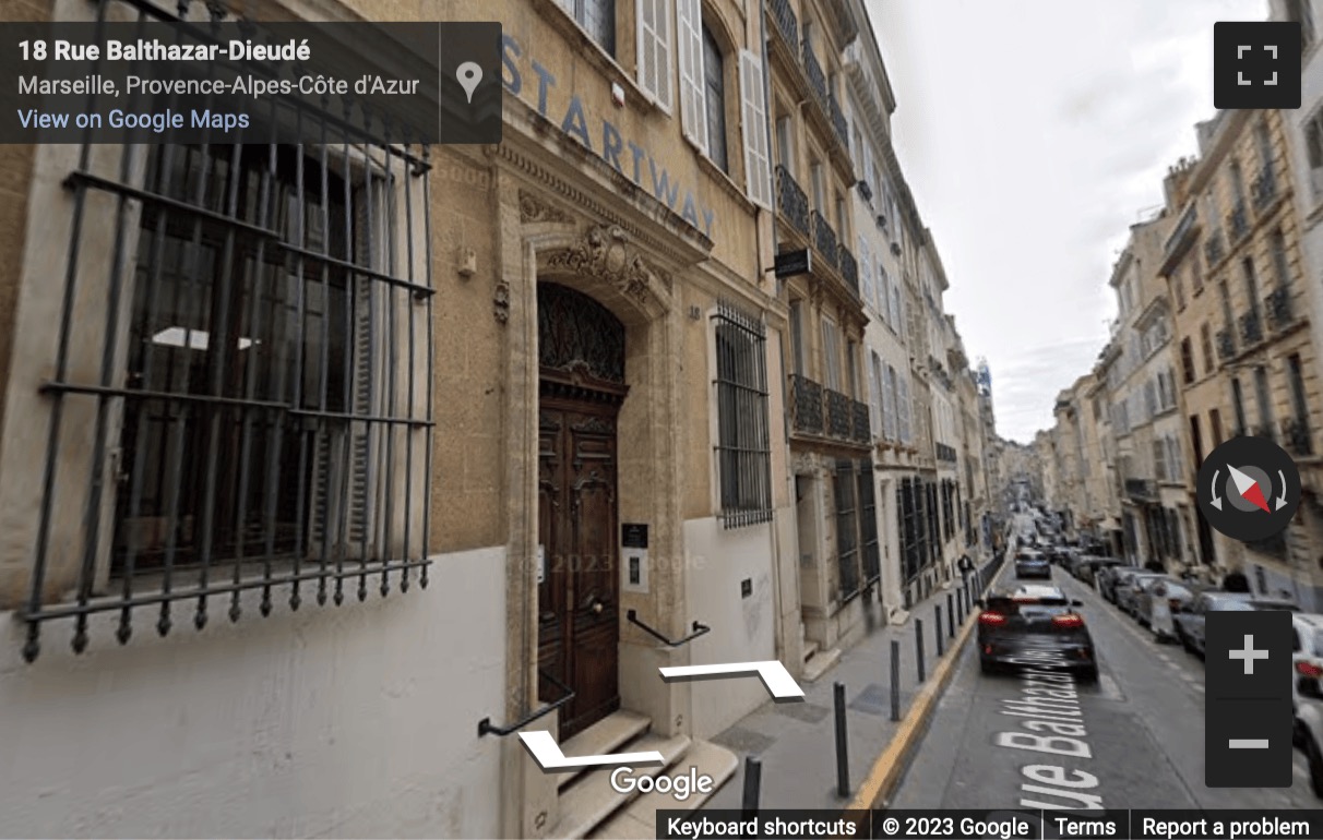 Street View image of 18 rue Dieudé, Marseille, Bouches-du-Rhone