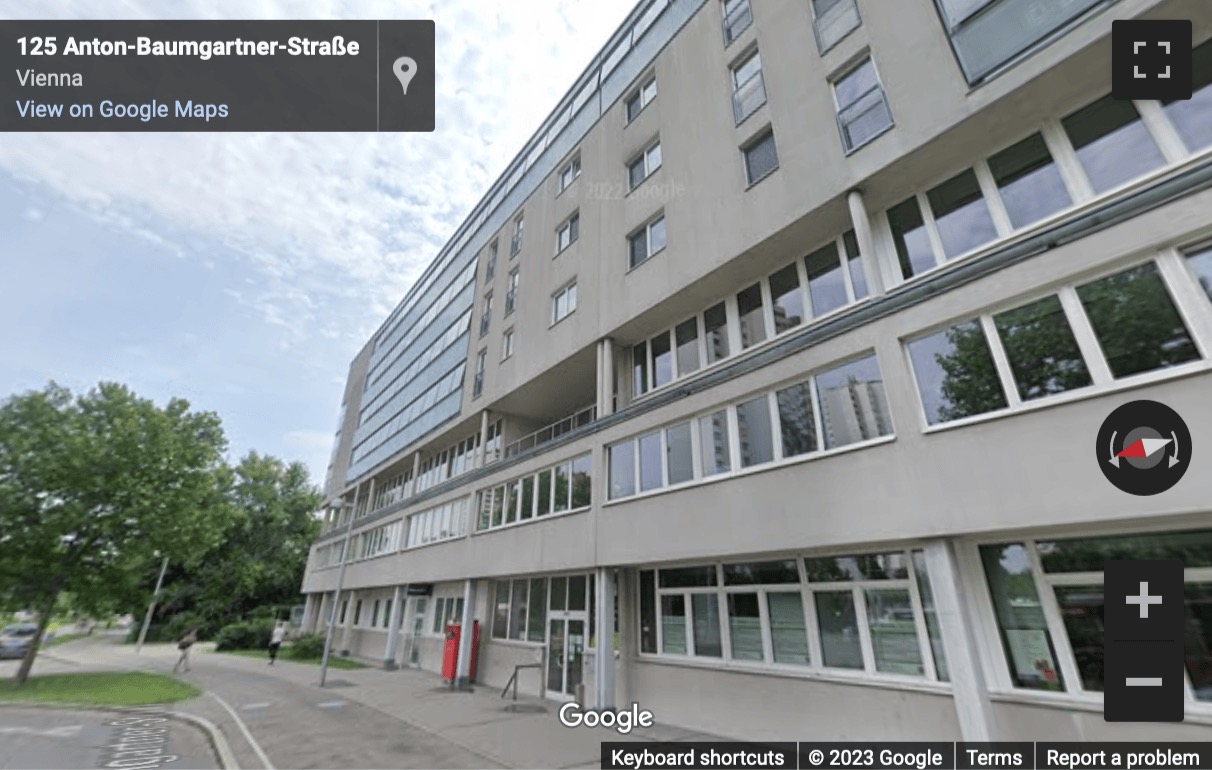 Street View image of Antonbaumgartnerstraße 125, Vienna