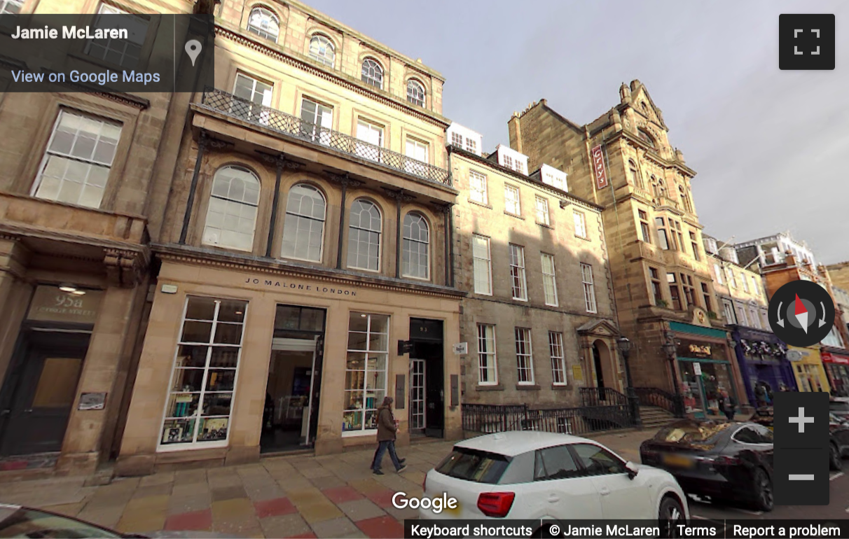 Street View image of 93 George Street, Edinburgh