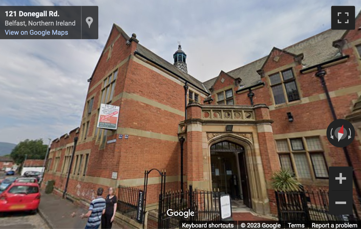 Street View image of Carnegie Building, Library Hill, 121 Donegall Road, Belfast