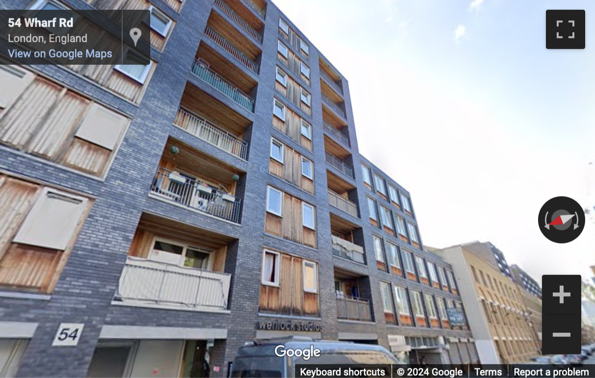 Street View image of The Wenlock Business Centre, 50-52 Wharf Road, Hackney