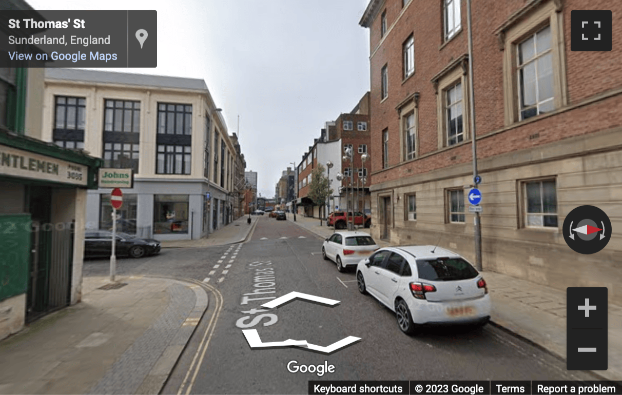 Street View image of The Commissioners Building, 4 St Thomas St, Sunniside, Sunderland
