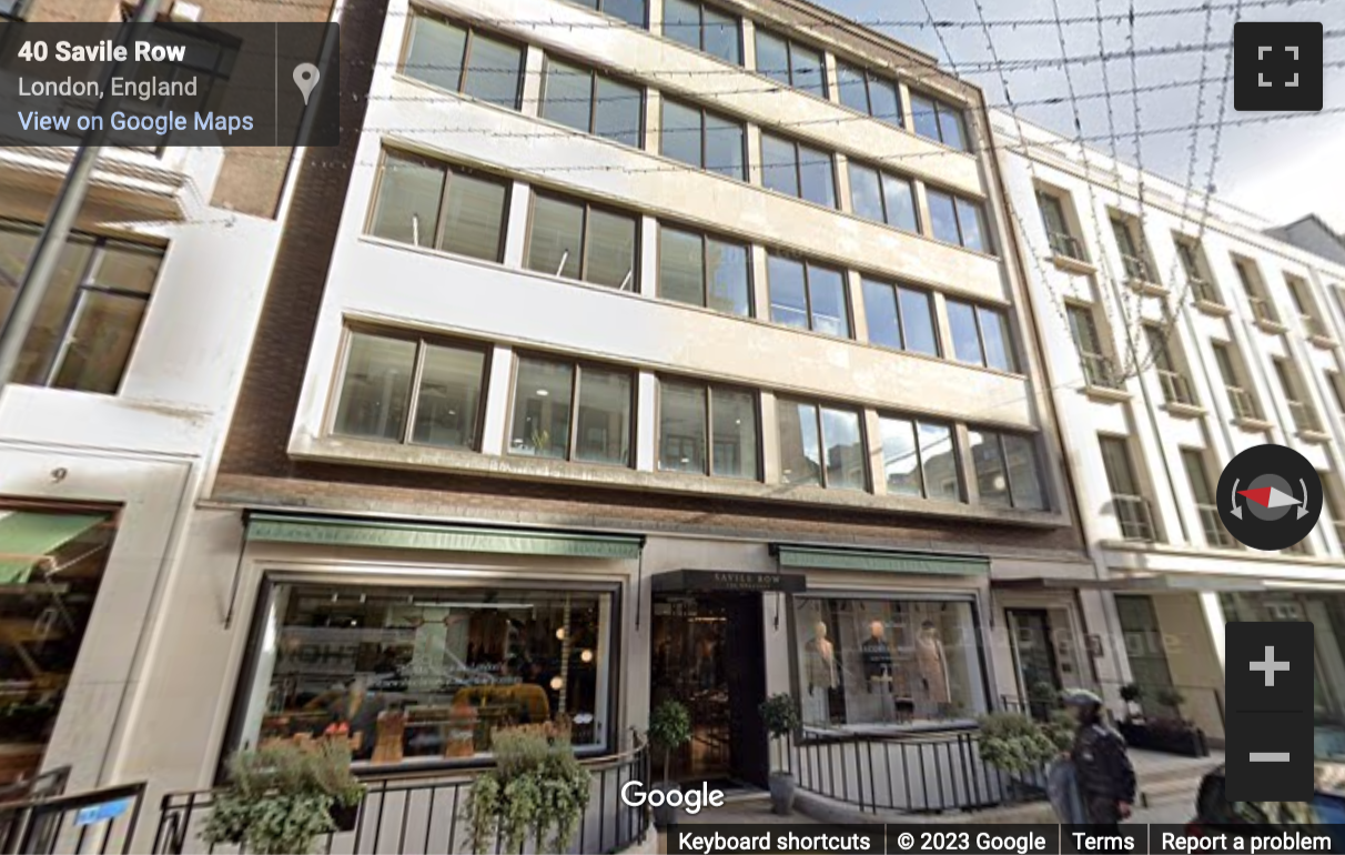 Street View image of 5th Floor, 7-8 Savile Row, London