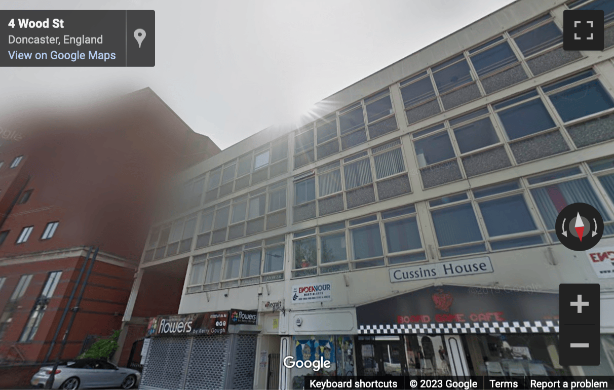 Street View image of 22-28 Wood Street, Doncaster, South Yorkshire