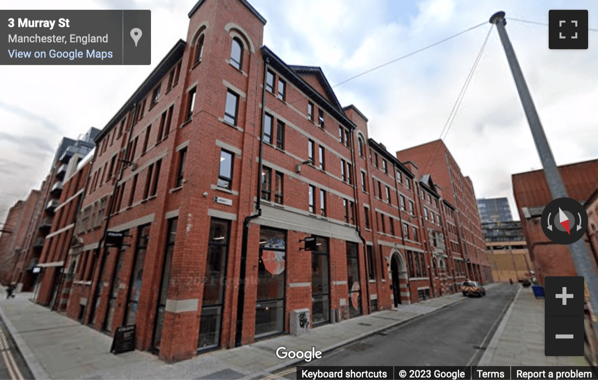 Street View image of Colony Cowork, Jactin House, 24 Hood Street, Ancoats, Manchester, Greater Manchester