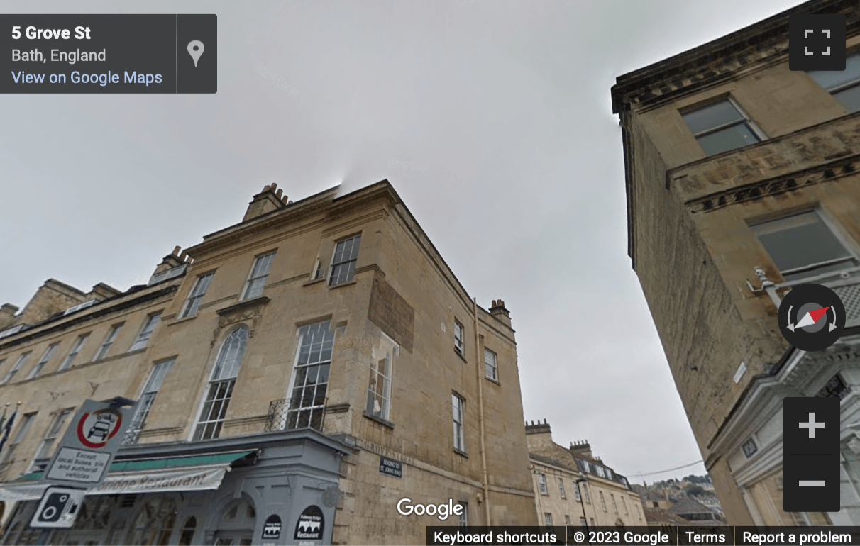 Street View image of 5 Argyle Street, Bath, Somerset