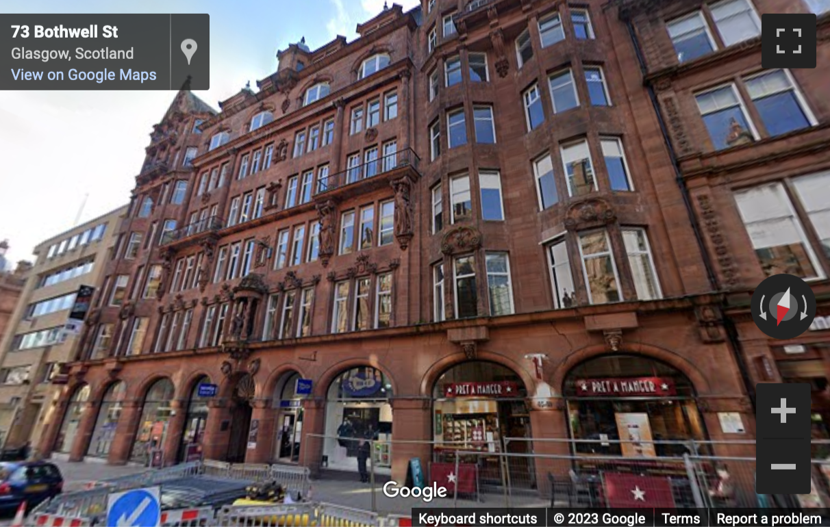 Street View image of 53 Bothwell Street, Glasgow, Glasgow City