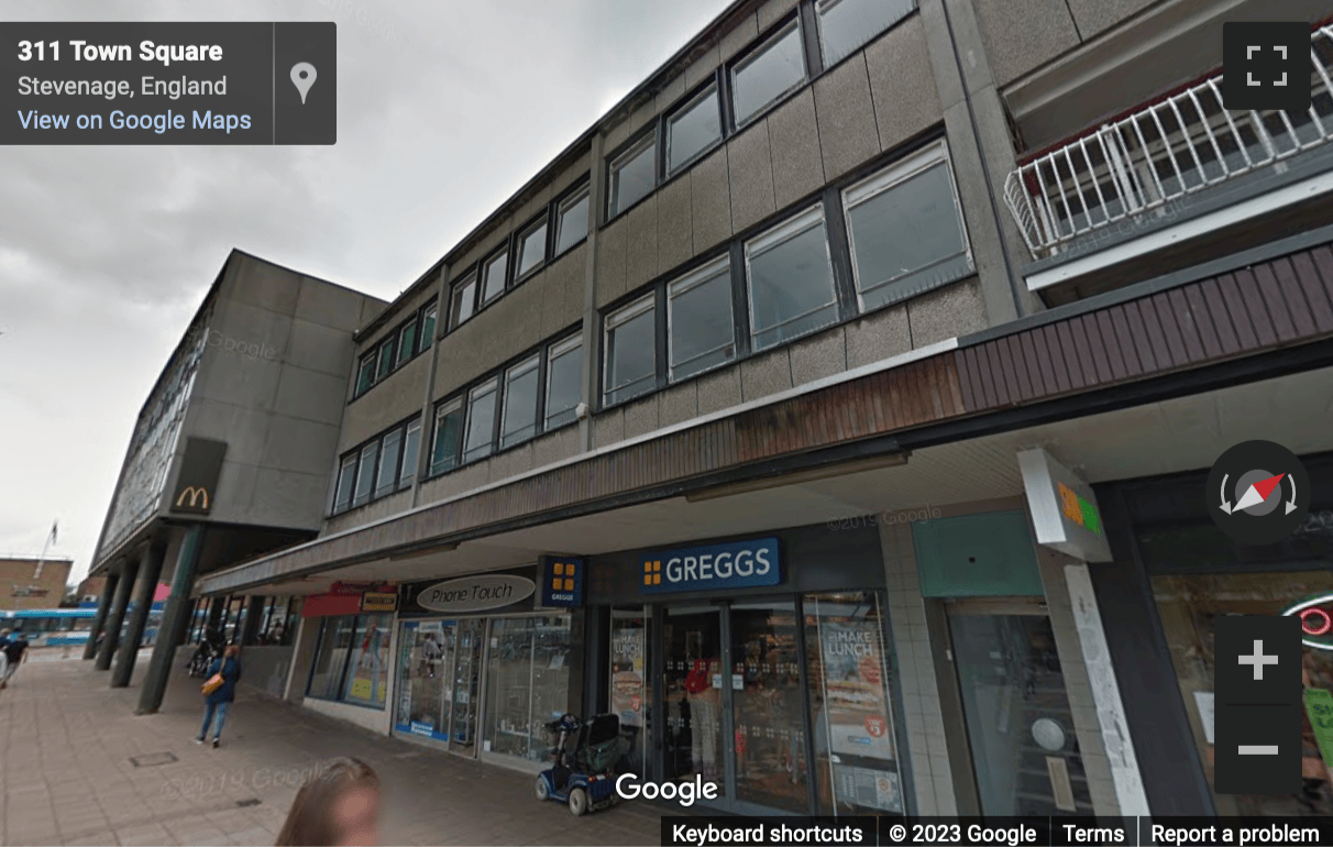 Street View image of 25 Town Square, Stevenage, Hertfordshire