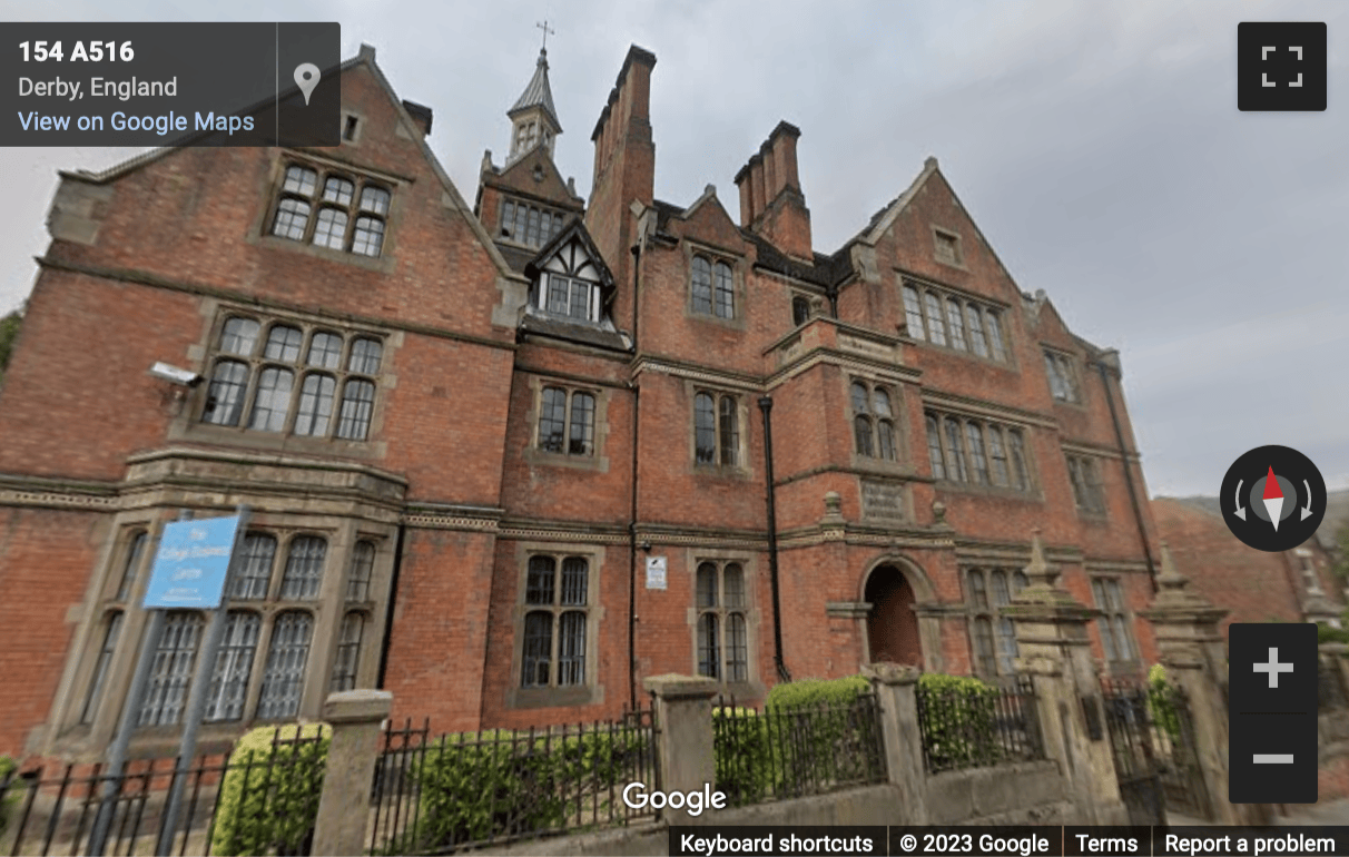 Street View image of College Business Centre, Uttoxeter New Road, Derby, Derbyshire