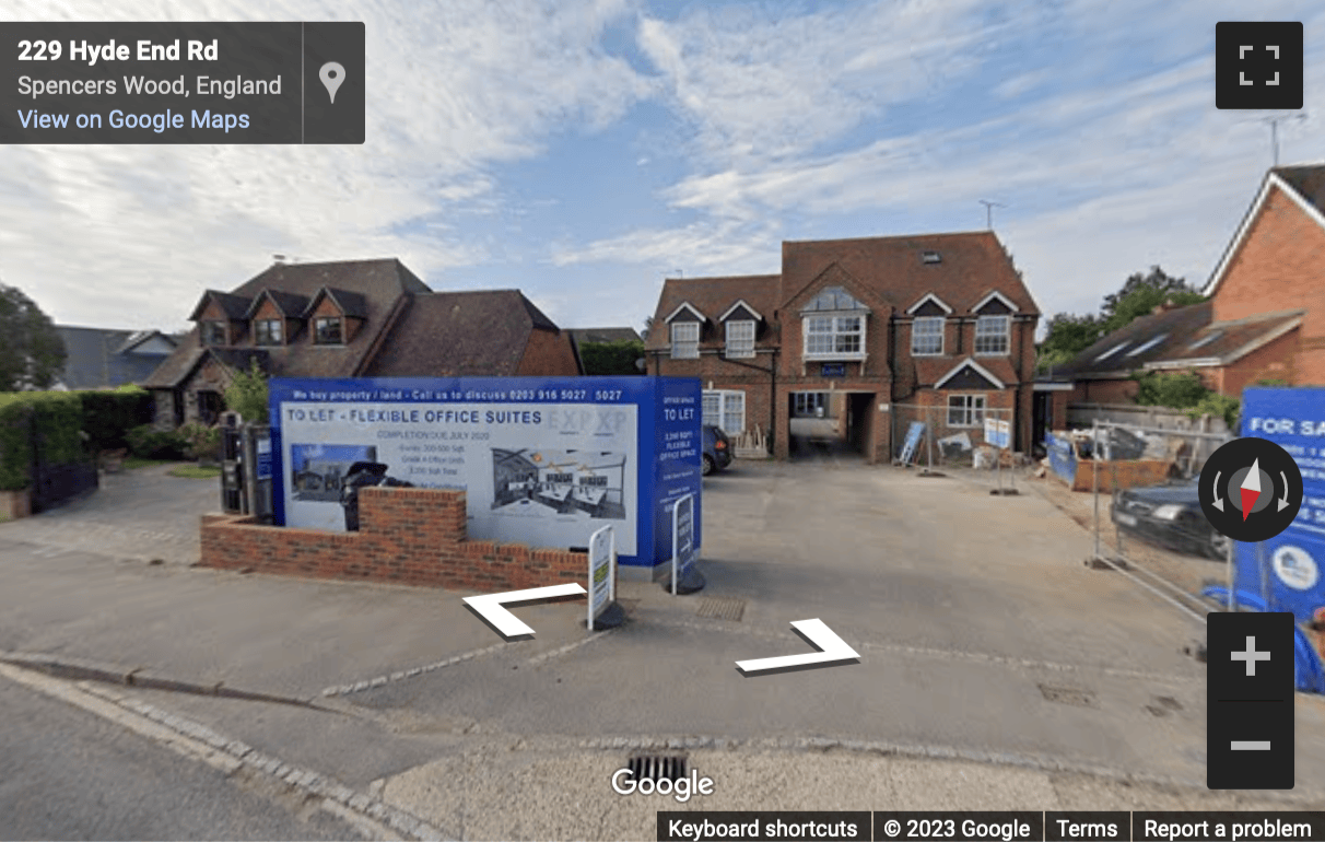Street View image of 229a Hyde End Road, Spencers Wood, Reading, Berkshire