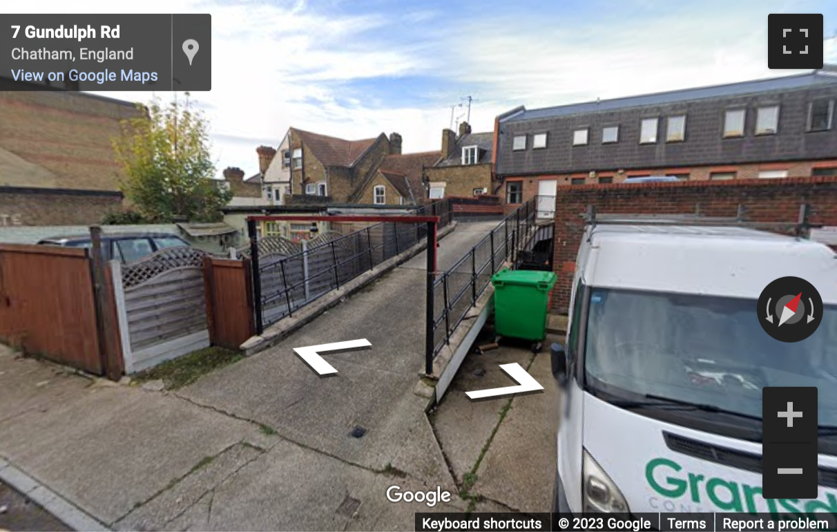 Street View image of 7-8 New Road Avenue, Rochester, Kent, Rocester, Staffordshire