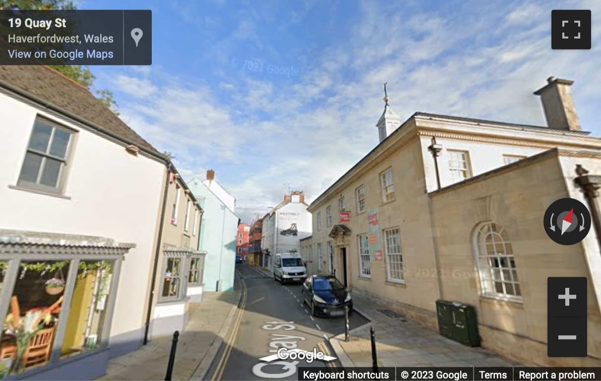 Street View image of The Old Post Office, Quay Street, Haverfordwest, Pembrokeshire