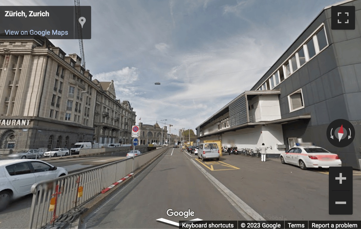 Street View image of Bahnhofquai 11, Zurich, Switzerland