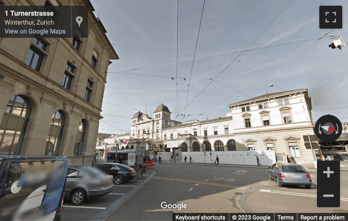 Street View image of Bahnhofplatz 8, Winterthur